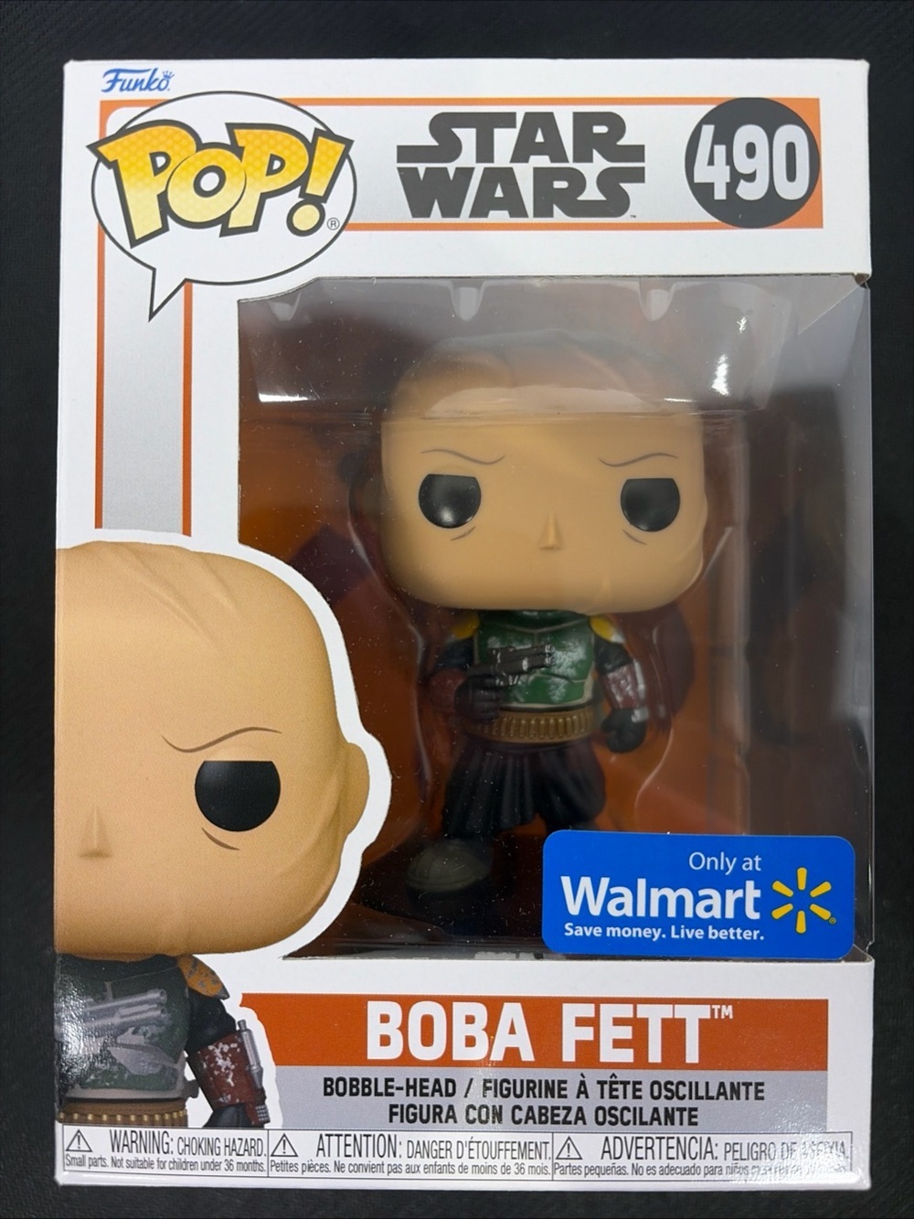 Funko Pop! Star Wars Boba Fett #490 Walmart Exclusive Bobble-Head